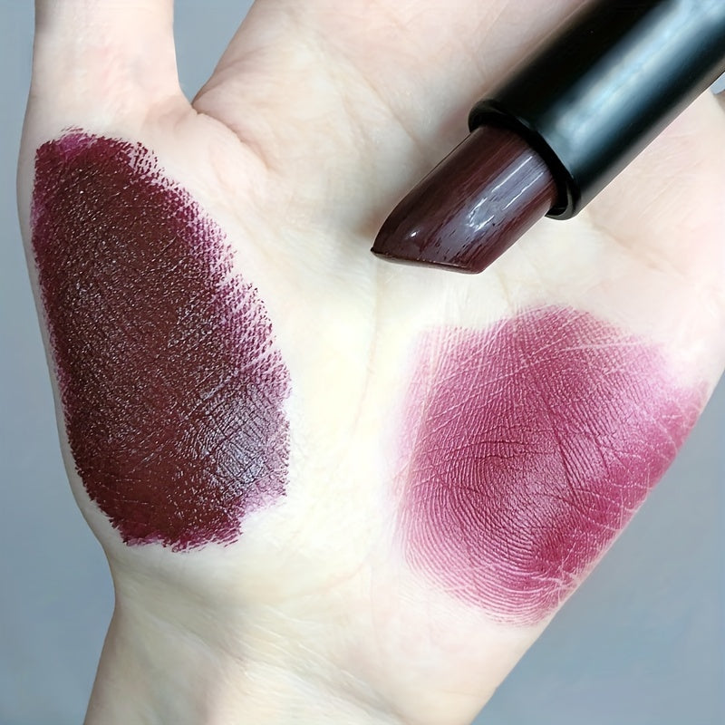Halloween Goth Lipstick - Dark Matte Chocolate Brown and Red Shades