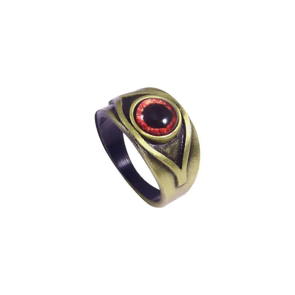 Vintage Crimson Red Eye Ring