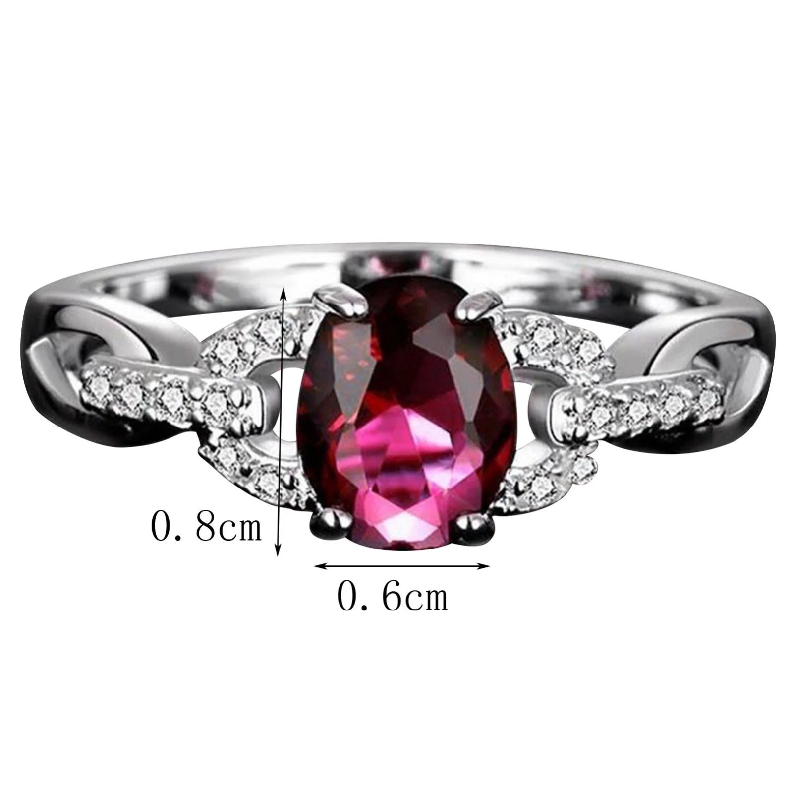 Promise Rings for Her Women'S Fashion Creative Diamond and Gemstone Style Ring