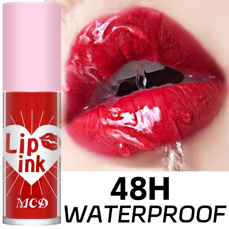12 Color Lip Tint Non-Stick Cup Liquid Lipstick Waterproof Lip Gloss Long Lasting Water Lip Stain Lip&Cheek Makeup Lip Plumper