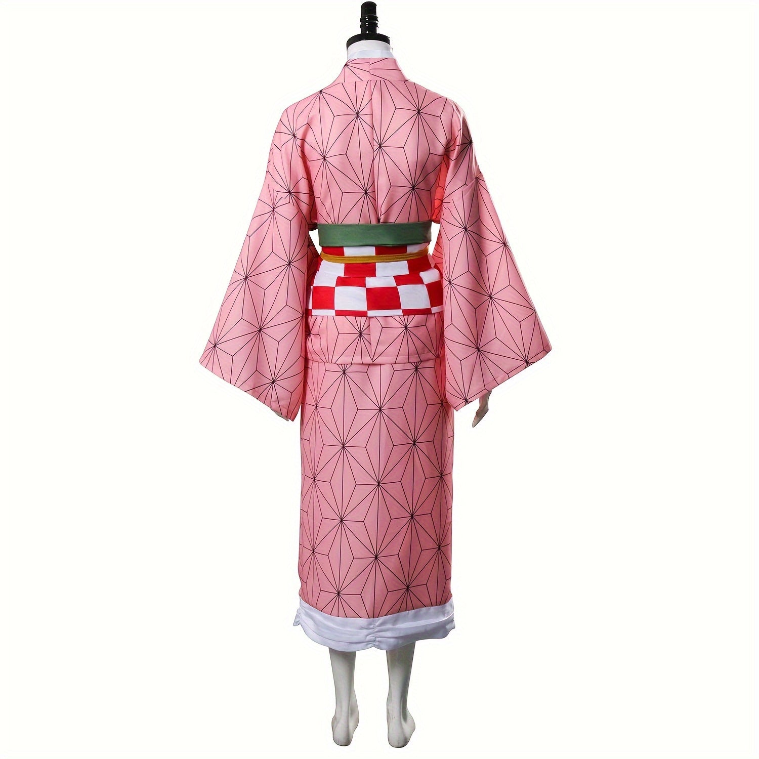 Mesmerizing Anime Kimono Costume Set - Dazzling Japanese Design for Cosplay & Holidays - Complete with Earrings - A Perfect, Memorable Gift for Halloween, Christmas, Thanksgiving