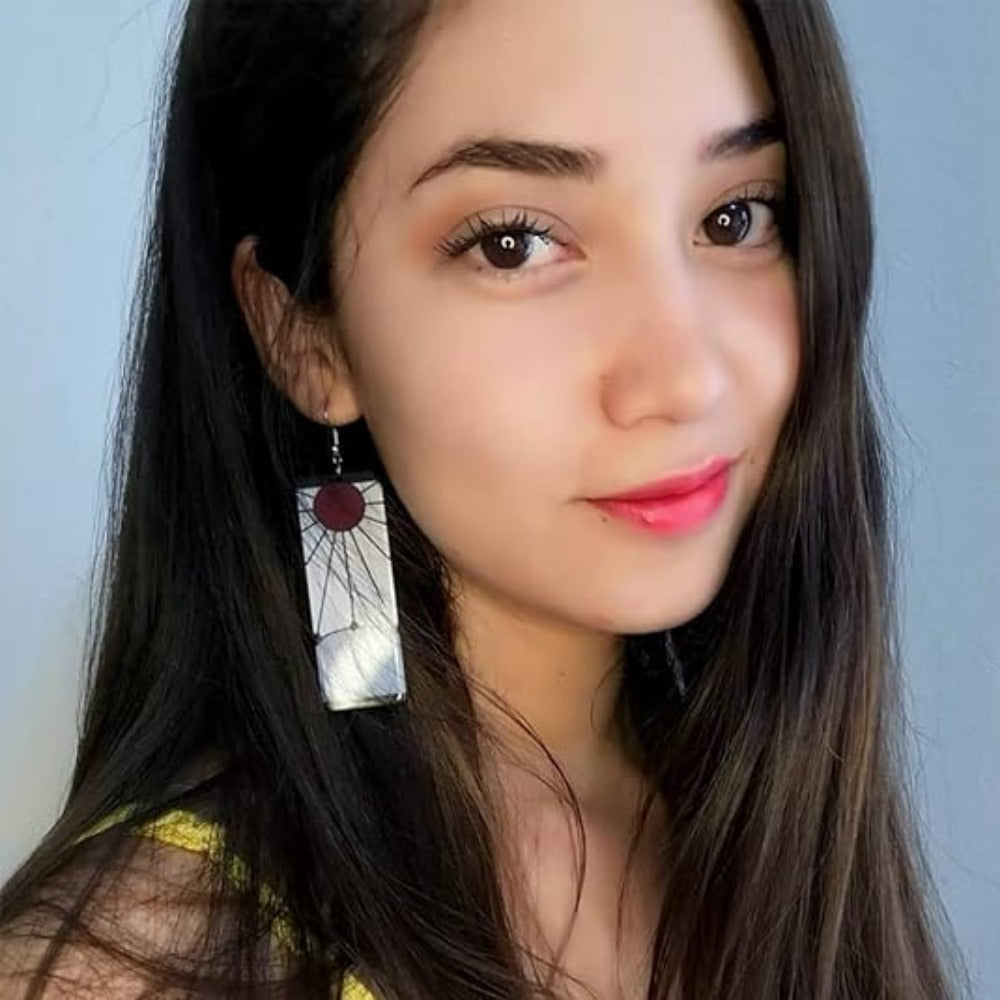 Acrylic Anime Cosplay Drop & Dangle Earrings, Classic Aluminium Alloy Ear Needle, Non-Feathered Daily Wear Accessory, Ideal for All Seasons & Halloween Holiday Gift – No Plating, No Mosaic Material