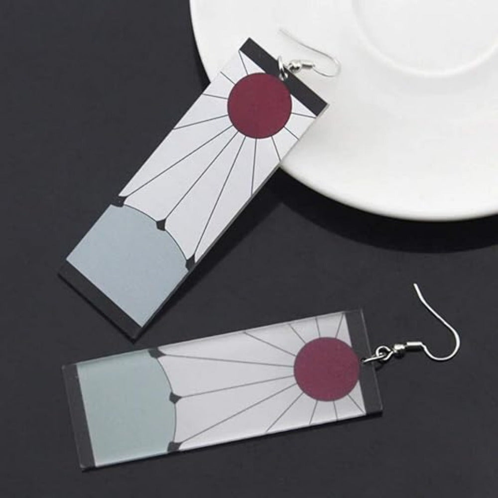 Acrylic Anime Cosplay Drop & Dangle Earrings, Classic Aluminium Alloy Ear Needle, Non-Feathered Daily Wear Accessory, Ideal for All Seasons & Halloween Holiday Gift – No Plating, No Mosaic Material