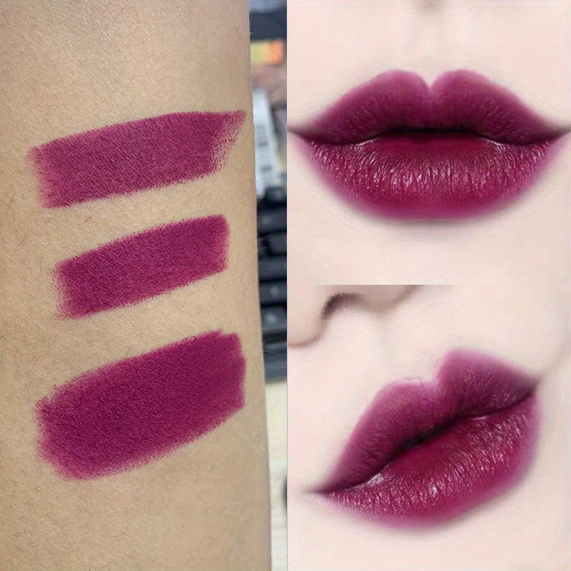 Halloween Goth Lipstick - Dark Matte Chocolate Brown and Red Shades