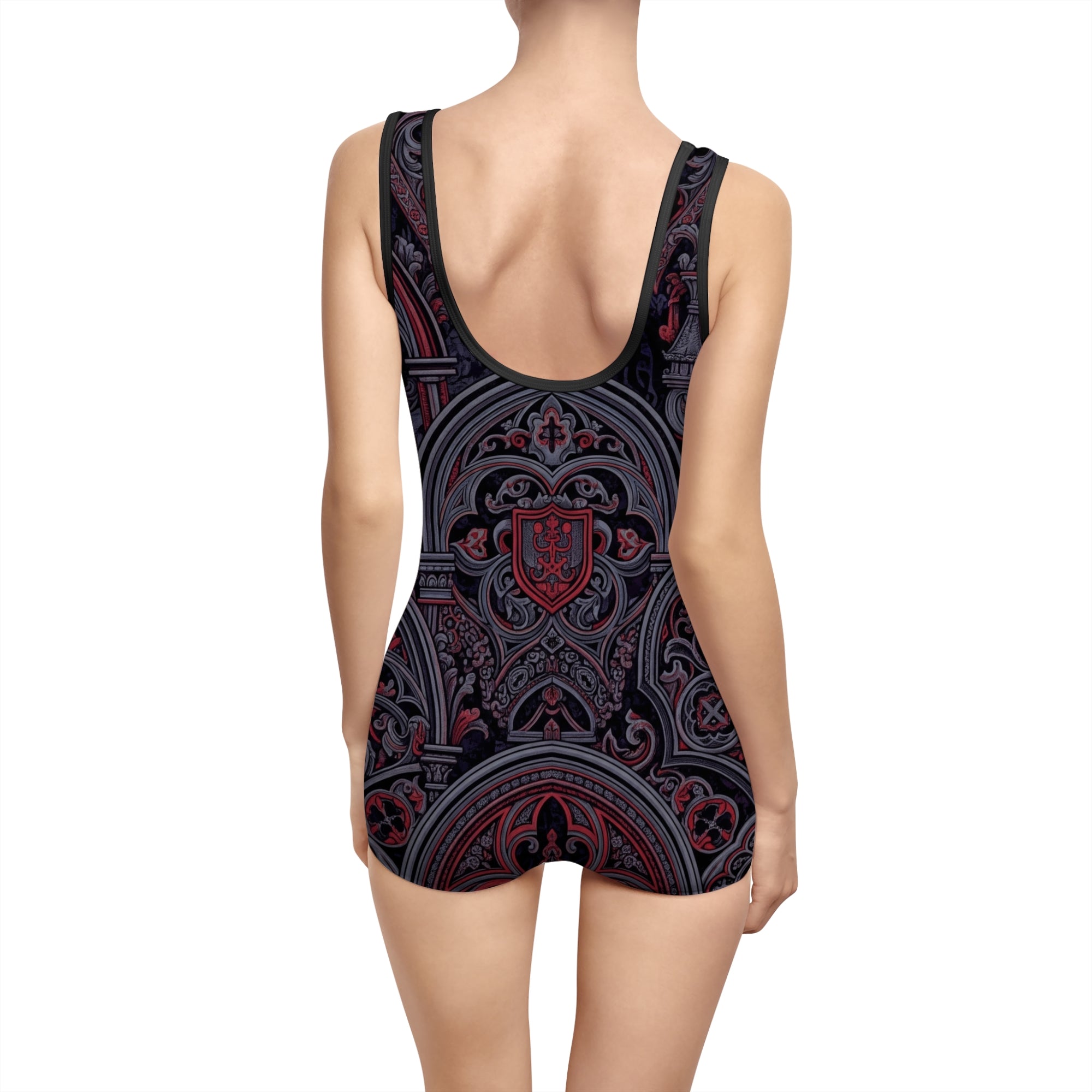 Stylish Goth Women's Vintage Swimsuit