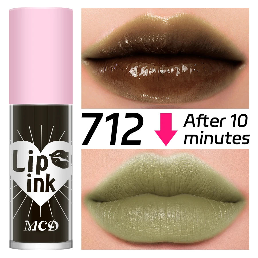 12 Color Lip Tint Non-Stick Cup Liquid Lipstick Waterproof Lip Gloss Long Lasting Water Lip Stain Lip&Cheek Makeup Lip Plumper