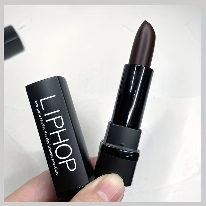 Halloween Goth Lipstick - Dark Matte Chocolate Brown and Red Shades