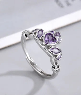 Love Princess Zircon Wind Ring