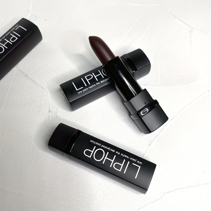 Halloween Goth Lipstick - Dark Matte Chocolate Brown and Red Shades