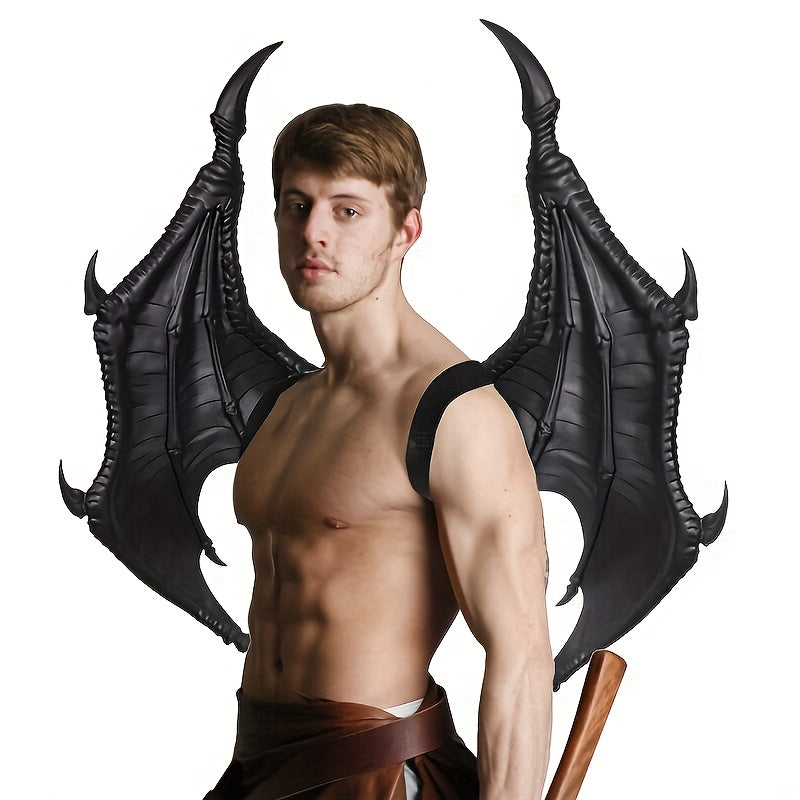 Delicate Retro Punk Oversize PU Foam Dragon Wings