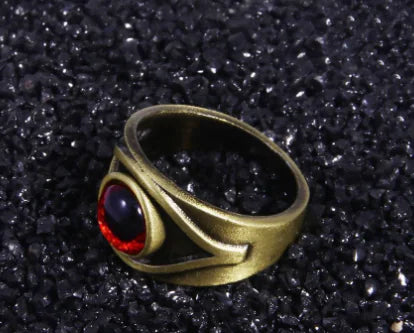 Vintage Crimson Red Eye Ring