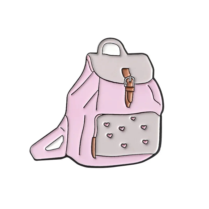 Fashion Creative Cartoon U Disk, Retro CD, Fax Machine Oil Drop Brooch Pin Denim Bag Gift Men Women Fashion Jewelry Accessories