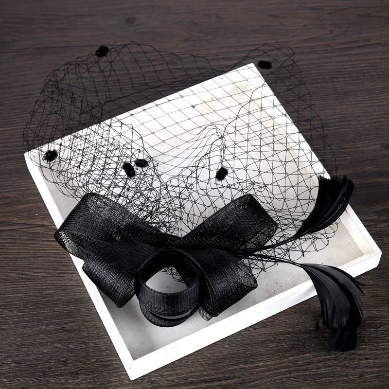 Women's Fashion Flower Feather Bead Corsage Hair Clip Bridal Hairband Brooch Pin Brida Barrettes Hair Accessories Jewelry