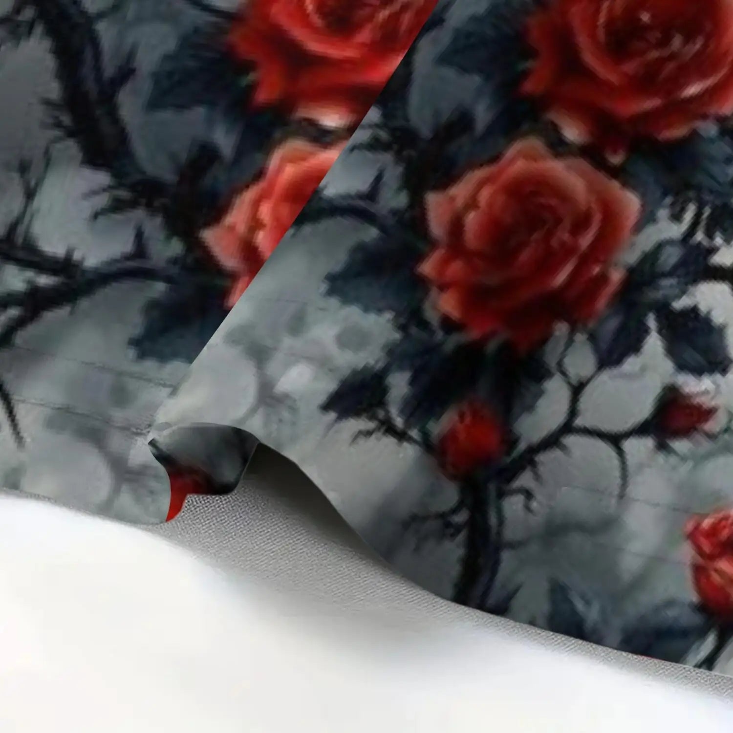 Women's Gothic Rose Bat Print Sleeveless dress