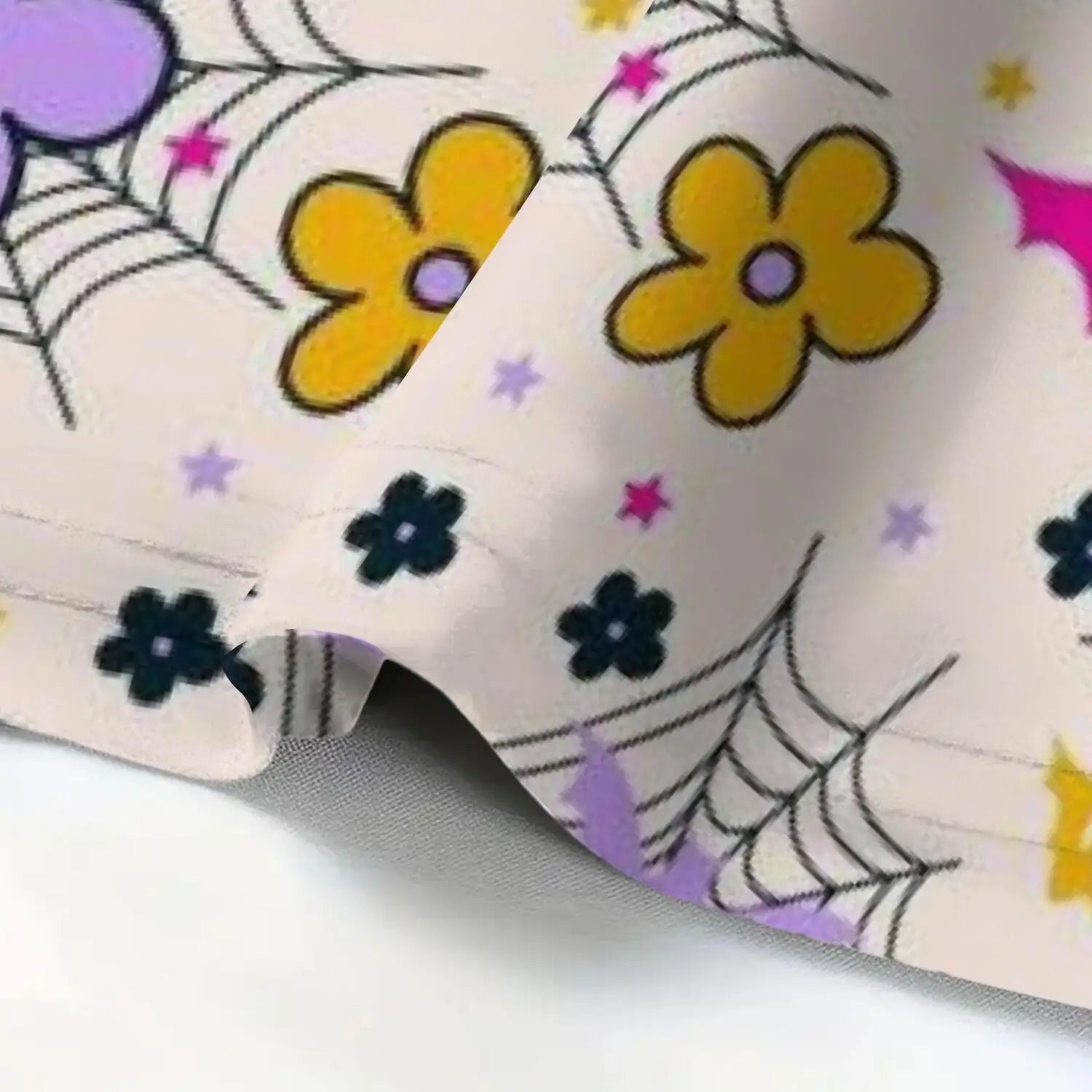 Women's Halloween women's dress Retro Floral Bat Print