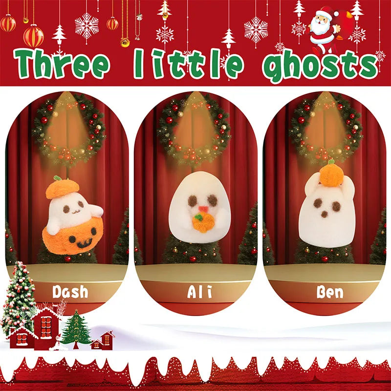 New Design DIY Halloween Decoration Needle Felt Craft Set  Supplies Wool Felt Craft Beginners