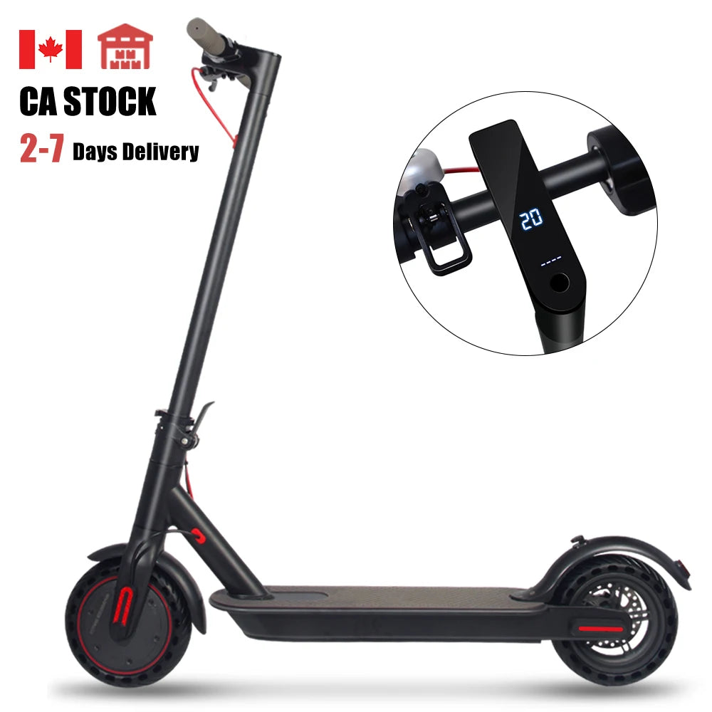 36V 350W 10.4Ah Long Range Folding E Scooter 8.5 Inch Solid Tire 25 km/h Foldable Electric Scooter