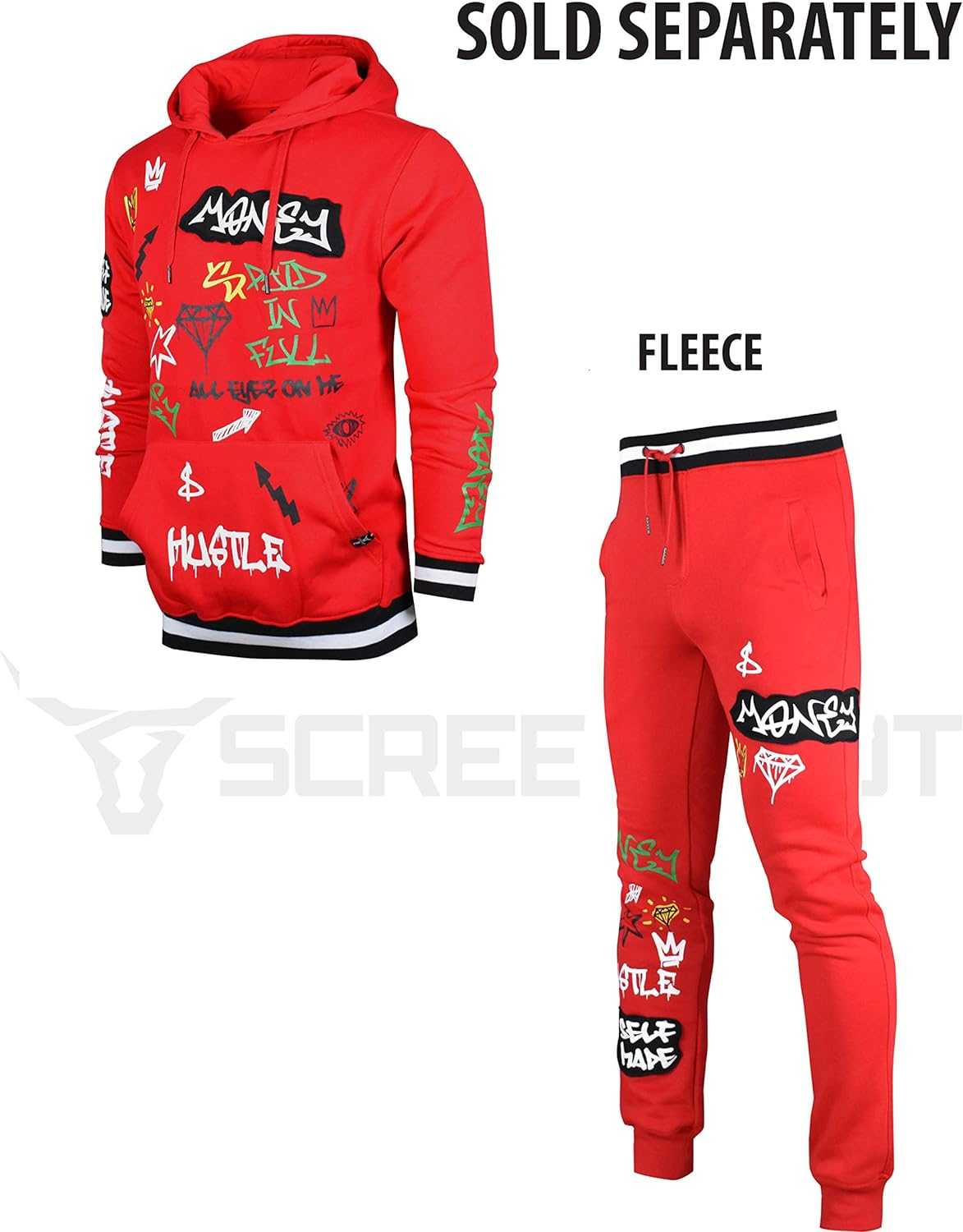 Mens Urban Premium Pullover Fleece Hoodie