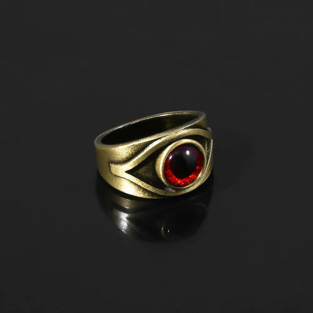 Vintage Crimson Red Eye Ring