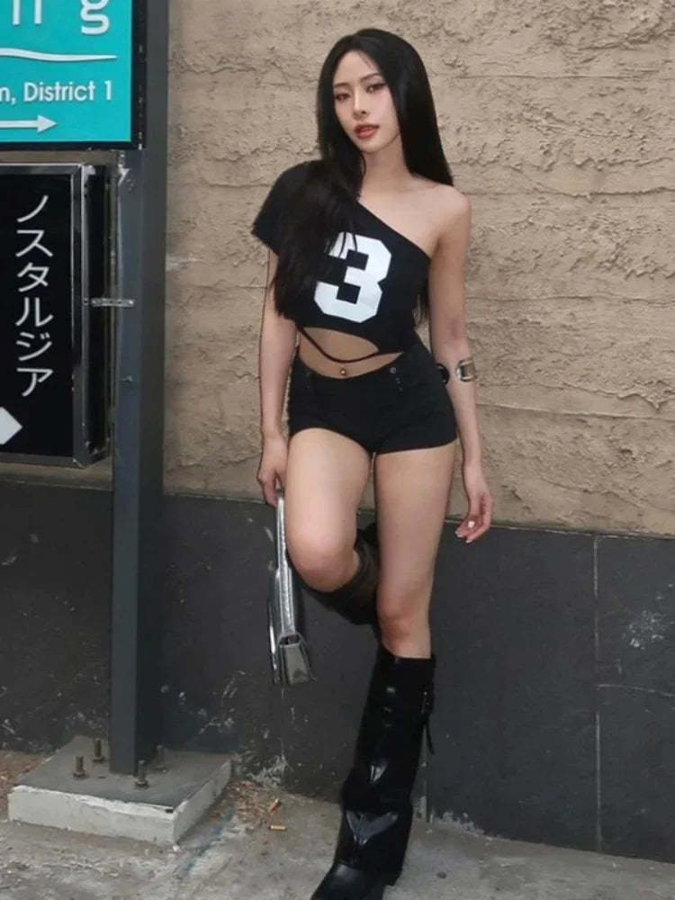 Printed Asymmetrical Top for Women