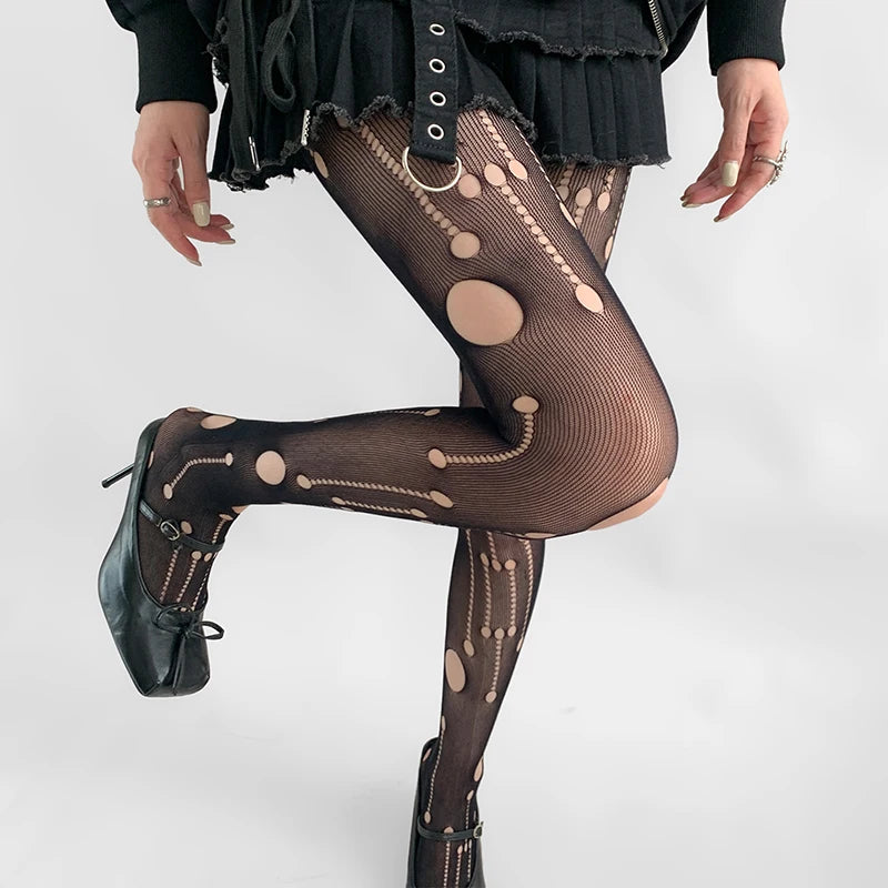 Gothic Punk Fishnet Stockings Leggings