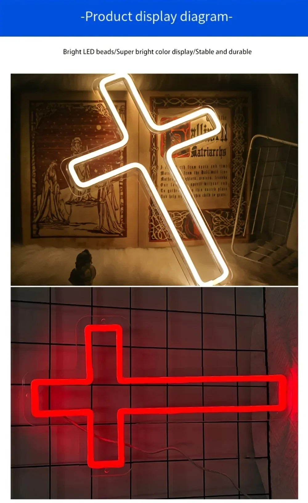 Cross Neon Sign
