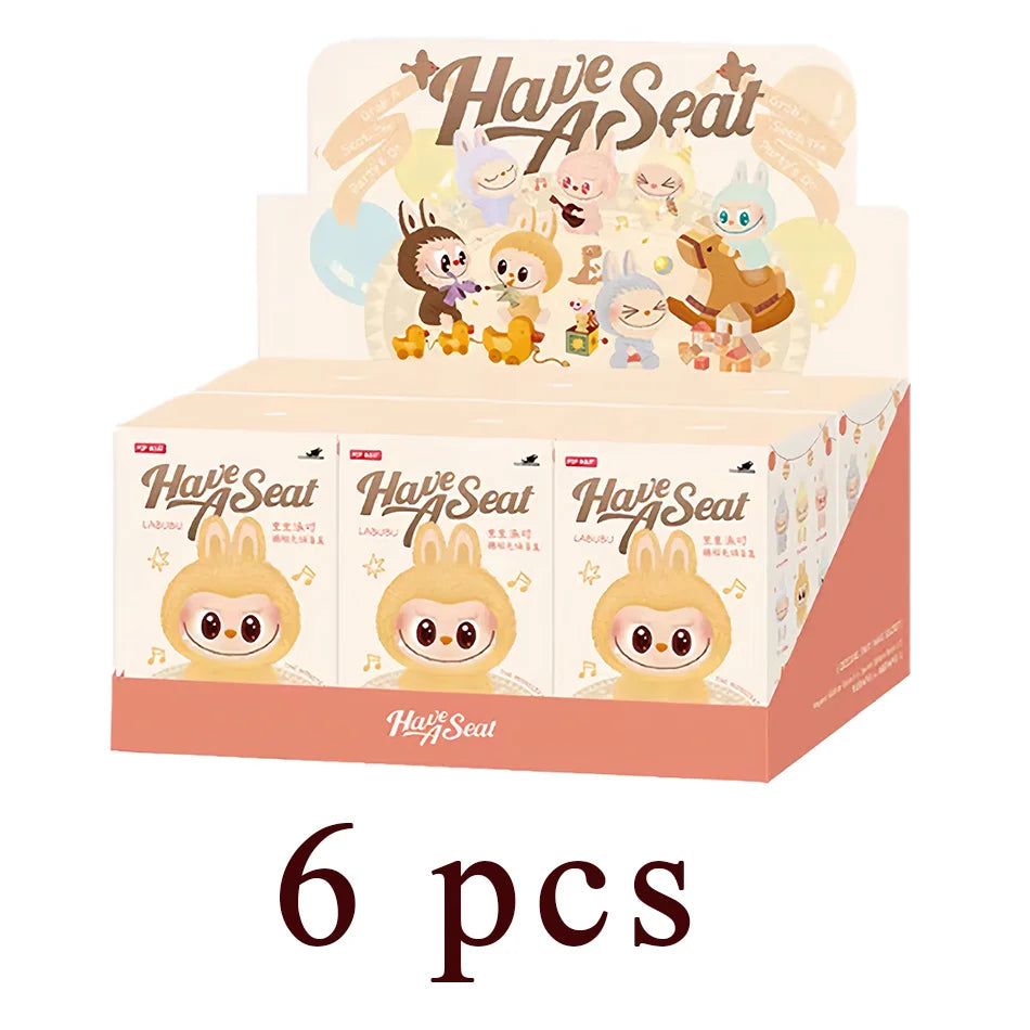 POP MART Macaron 2nd Generation Labubu Sitting Party