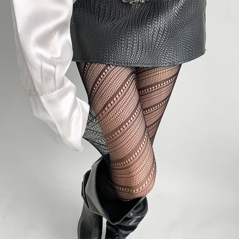 Gothic Punk Fishnet Stockings Leggings