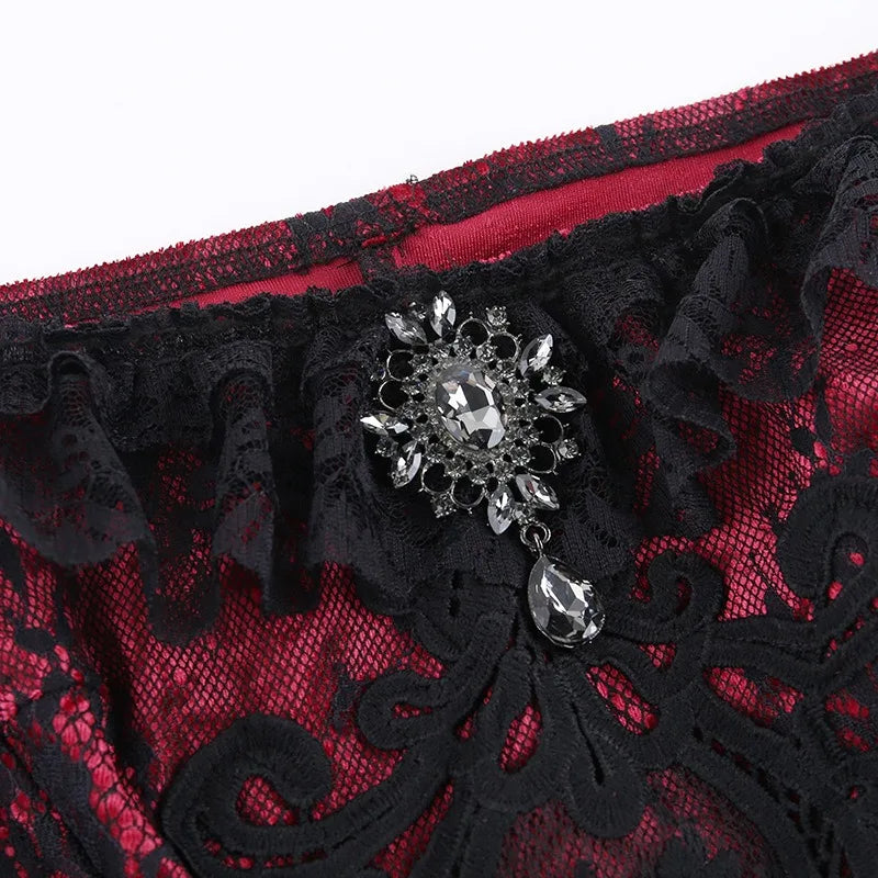 Goth Lace Top or Dress Underskirt Slim Lace