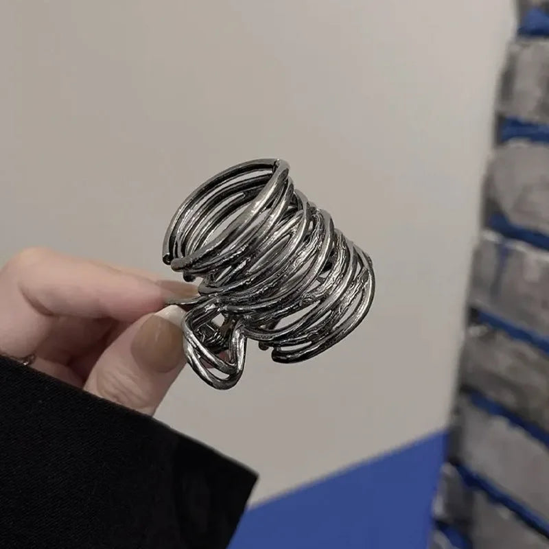 Fashion Irregular Metal Hair Claws Nonslip Hairpins For Women Girl High Ponytail Holder Hair Accessories Clip Hair Grip Headwear