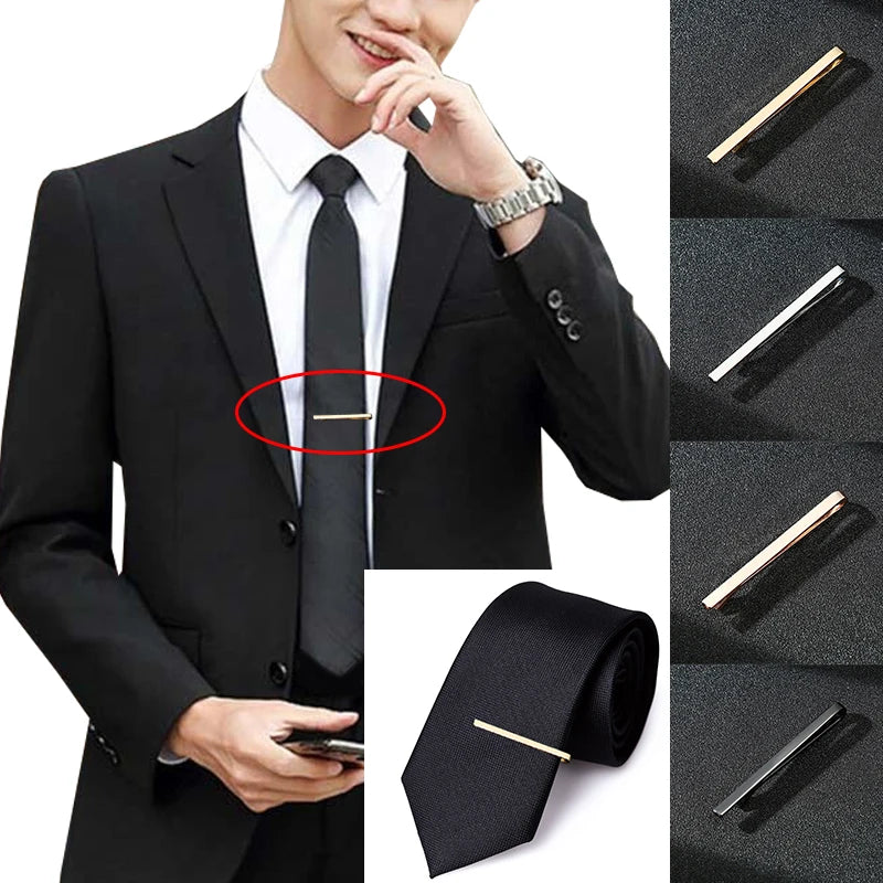 Simple Fashion Tie Clips Men'S Metal Necktie Daily Business Wedding Ceremony Tie Clip Pin Men Party Jewelry Accessories Gift