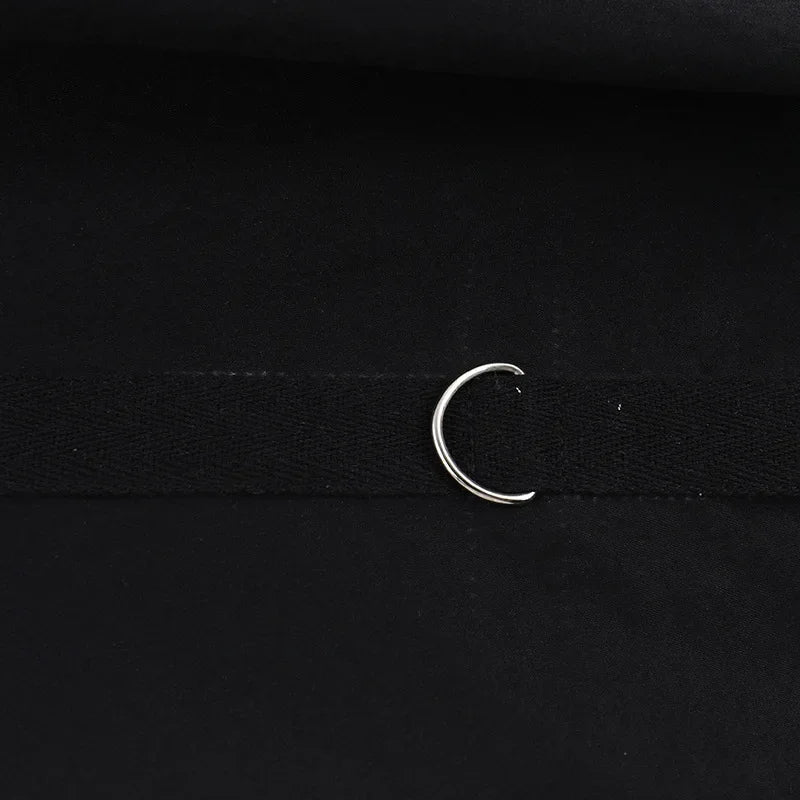 Goth Black Swing A-line Skirt