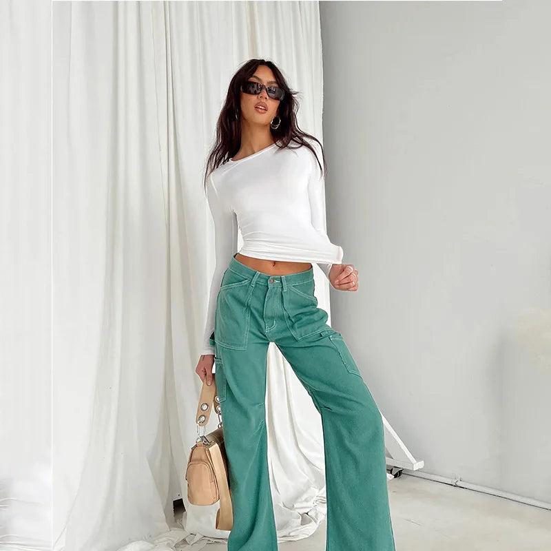 Casual Long Sleeve Slim Fit Pullovers Top