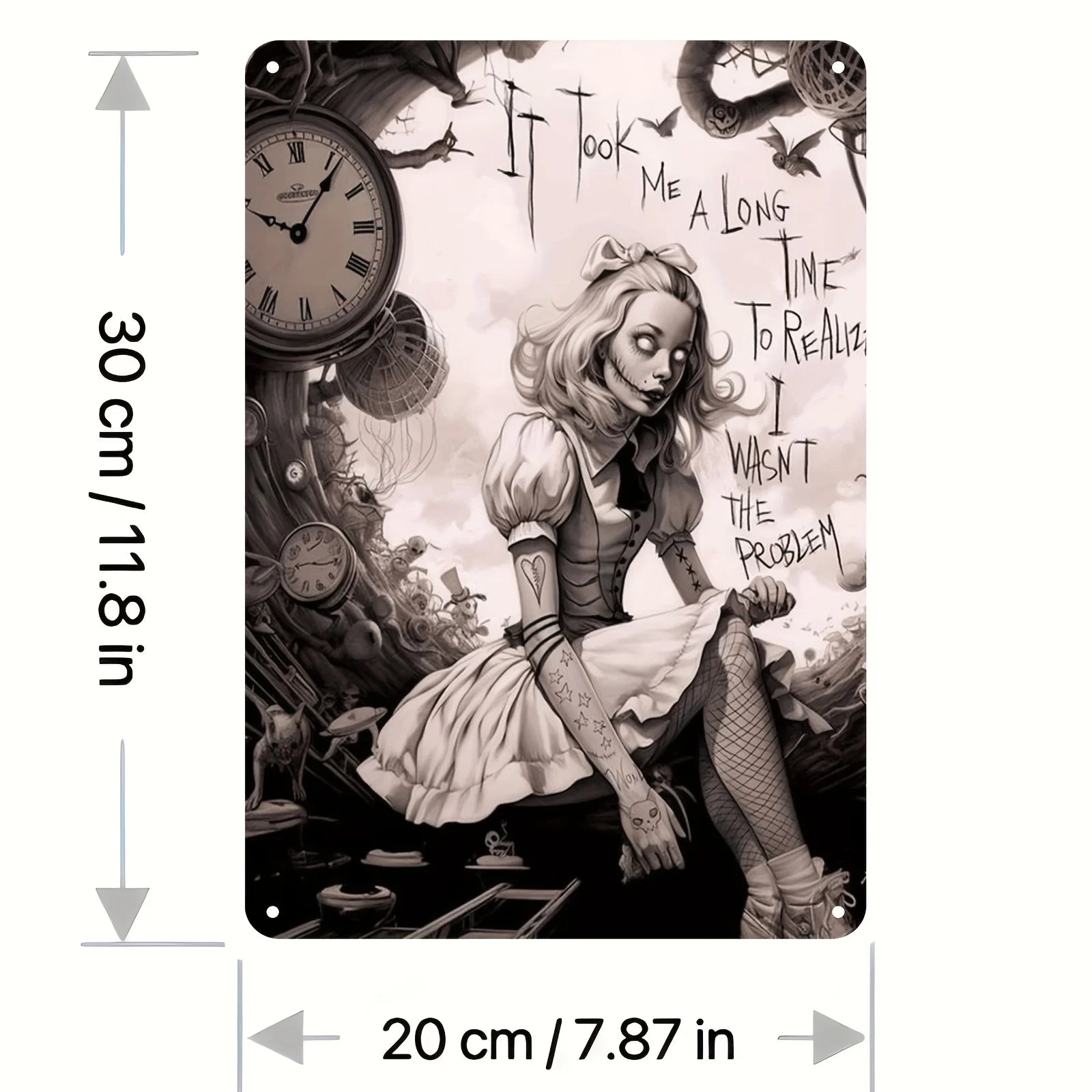 Alice in Wonderland Aluminum Sign