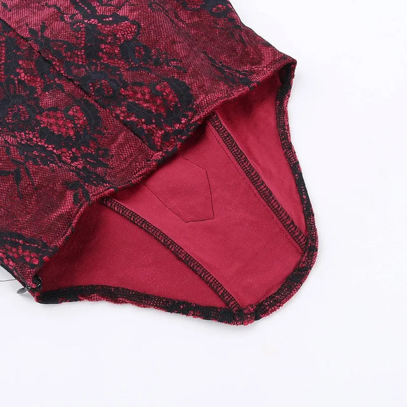 Goth Lace Top or Dress Underskirt Slim Lace