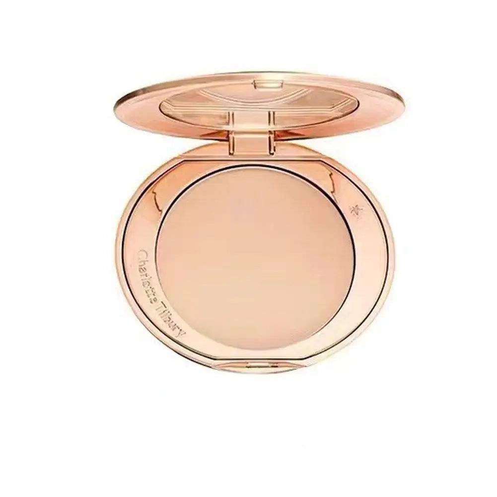 Natural Powder Setting Oil Control Puffs Waterproof Skin Brightening Foundation Compact for Soft Flawless Finish Honey Powder