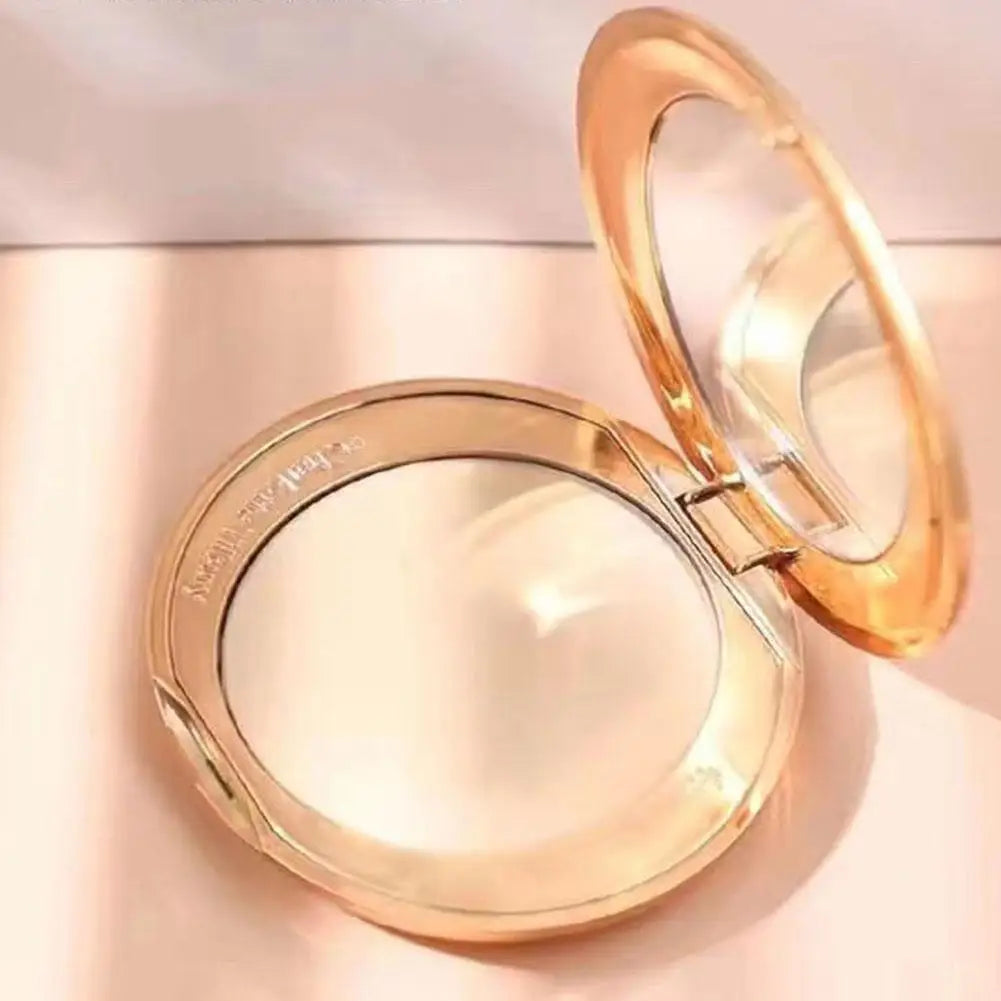 Natural Powder Setting Oil Control Puffs Waterproof Skin Brightening Foundation Compact for Soft Flawless Finish Honey Powder