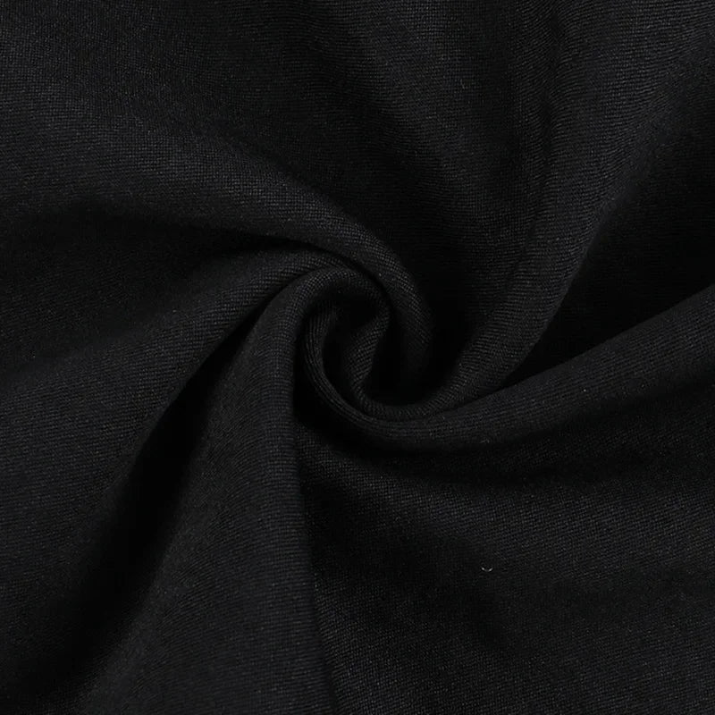 Goth Black Swing A-line Skirt