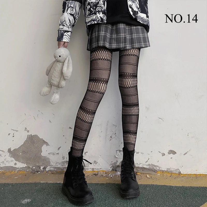 Gothic Punk Fishnet Stockings Leggings