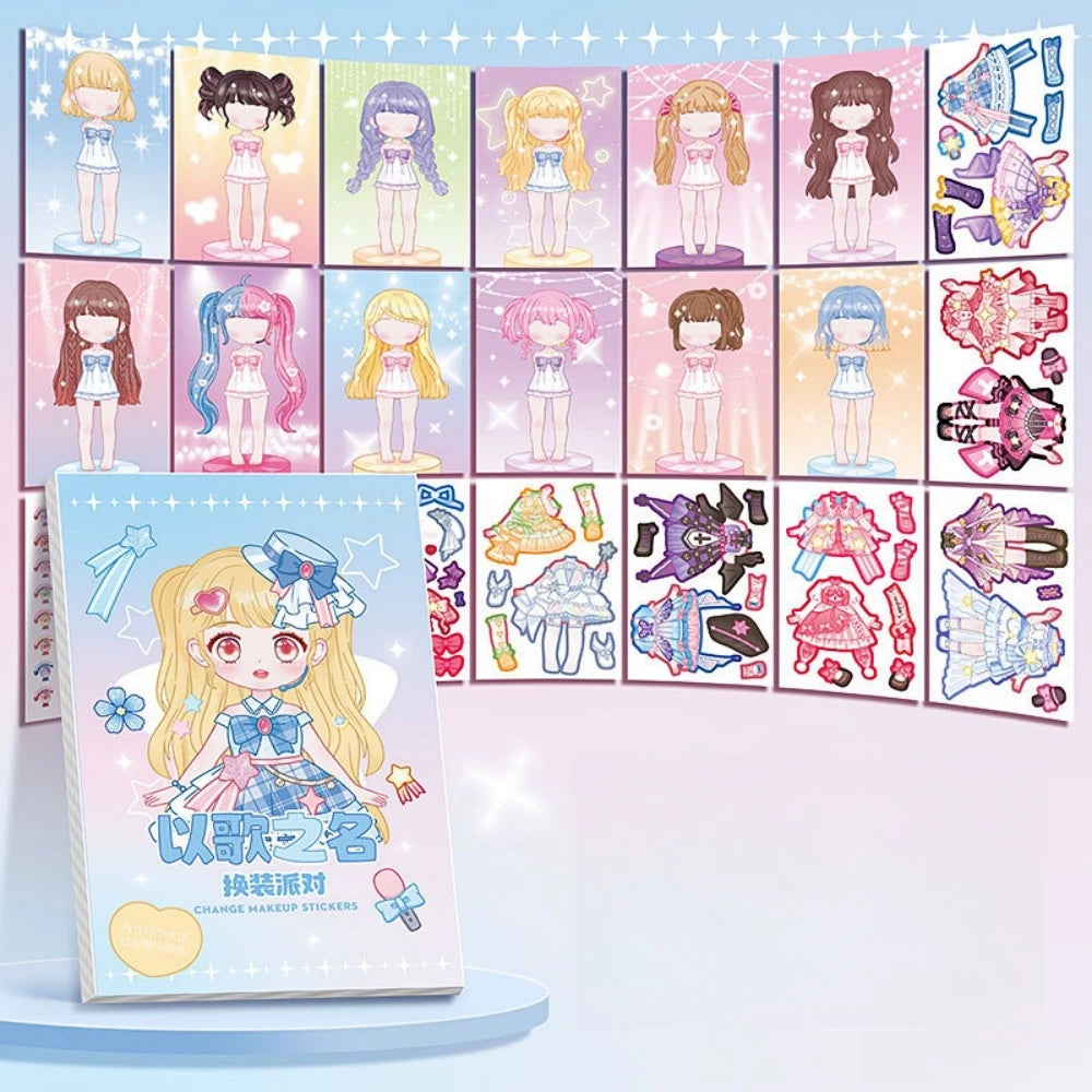 Little Princess style change sticker book
