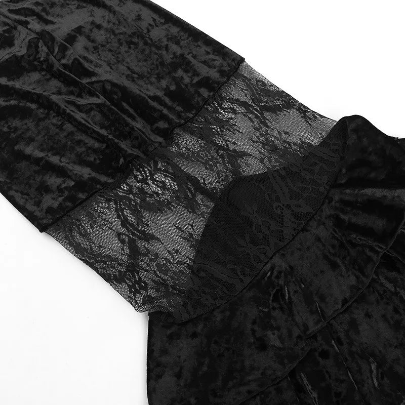 Goth Lace Top or Dress Underskirt Slim Lace