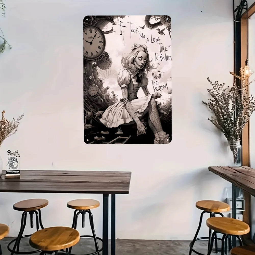 Alice in Wonderland Aluminum Sign