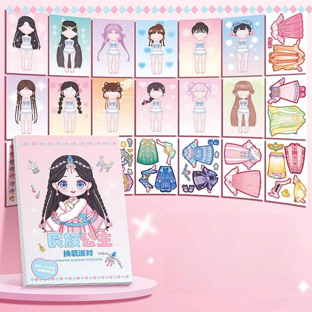 Little Princess style change sticker book
