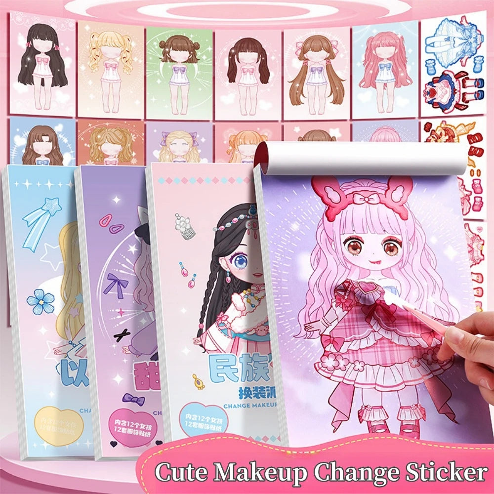 Little Princess style change sticker book