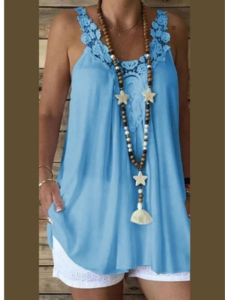 Lace Sleeveless Camisole Tank Top