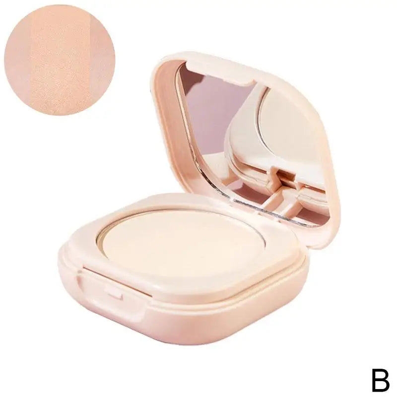 Natural Powder Setting Oil Control Puffs Waterproof Skin Brightening Foundation Compact for Soft Flawless Finish Honey Powder