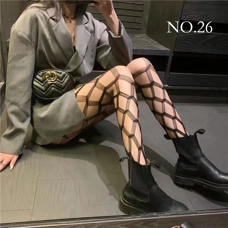 Gothic Punk Fishnet Stockings Leggings