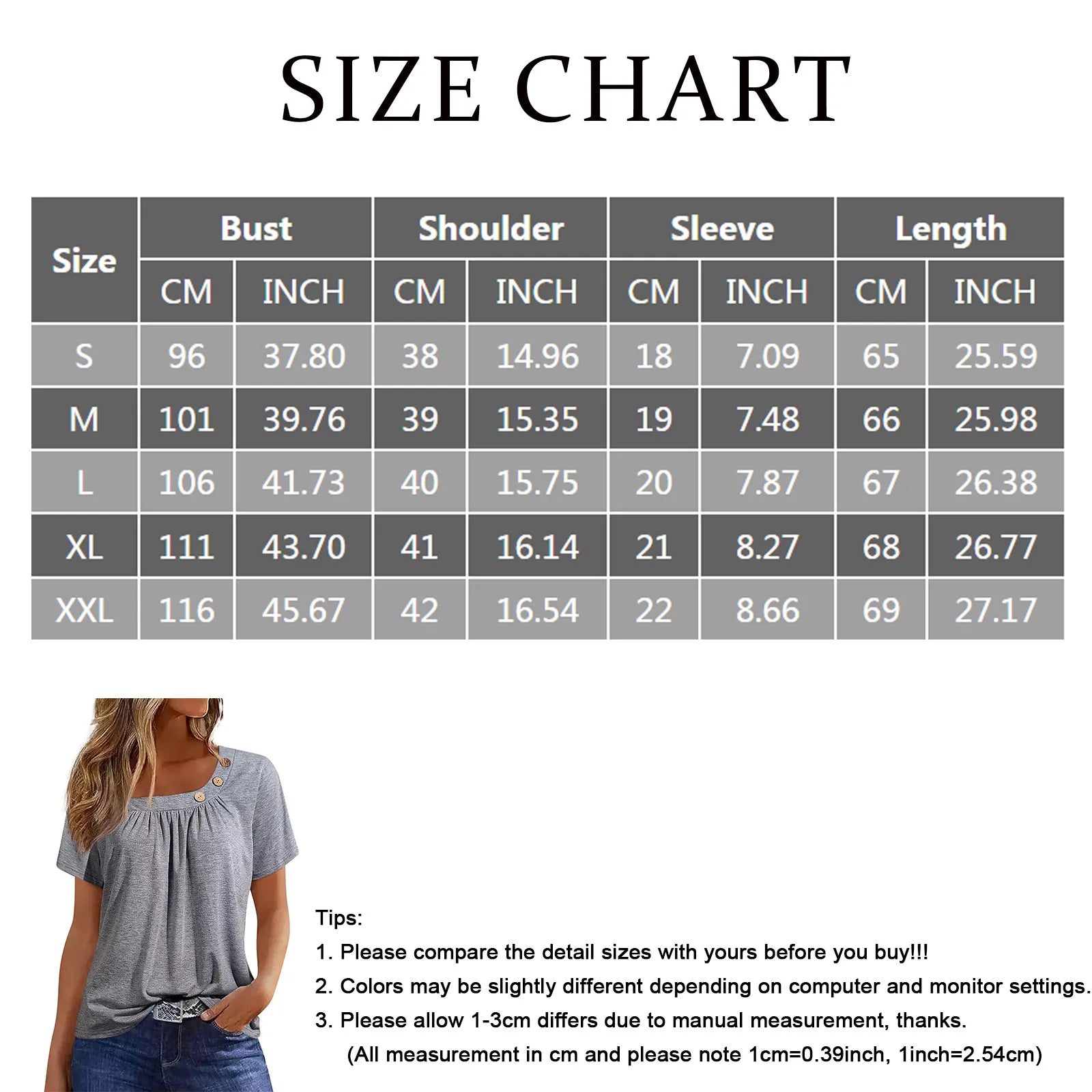 Summer Casual ButtonShort Sleeve V Neck Oversized Clothing
