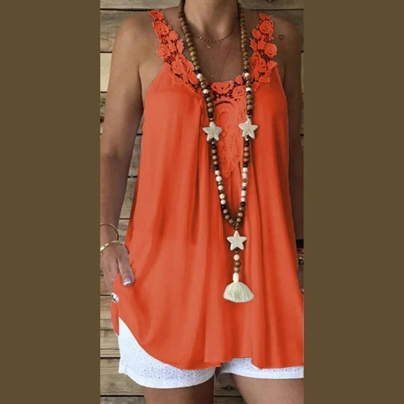 Lace Sleeveless Camisole Tank Top