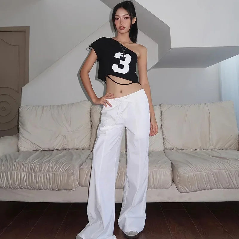 Printed Asymmetrical Top for Women